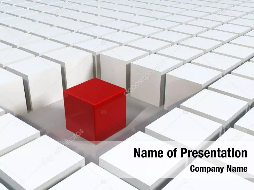 Red Part Of White Cube