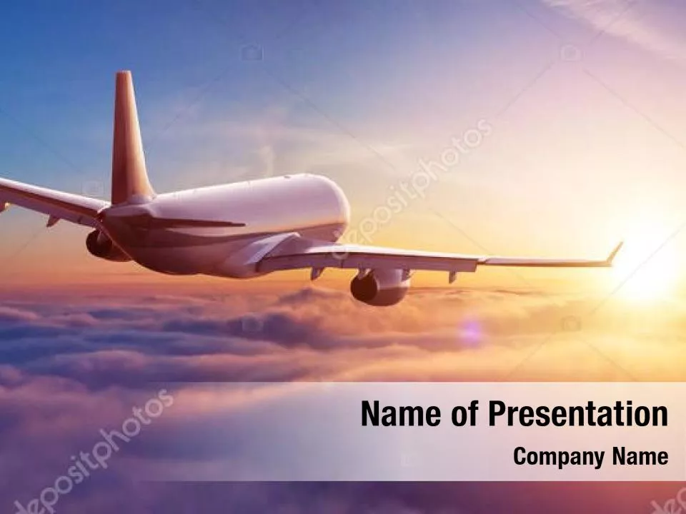 Commercial Airliner In Flight