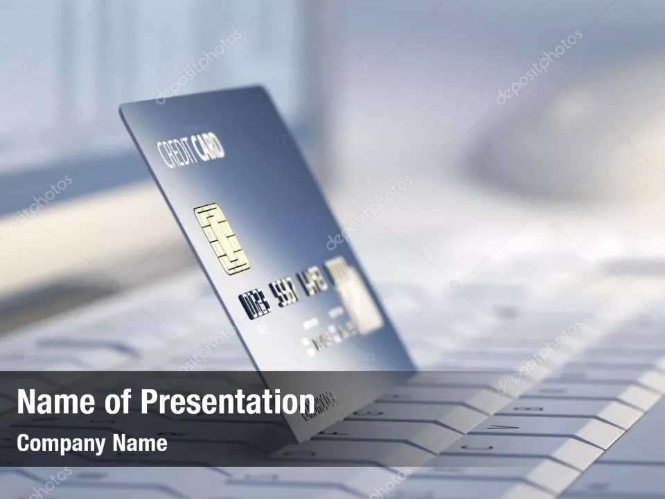 Credit Card On the Keyboard