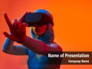 Futuristic Lady PowerPoint Template