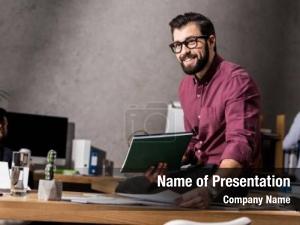 Men At Work PowerPoint Template