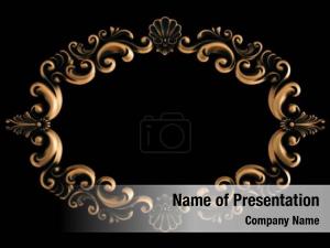 Gold Ornament PowerPoint Template