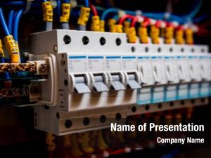 Electric Power Switch PowerPoint Template