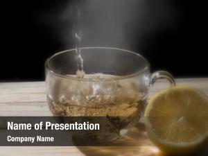 Stream Of Tea PowerPoint Template