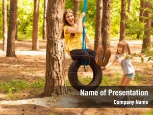 Tire Swing PowerPoint Template