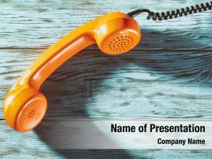 Telephone Handset PowerPoint Template