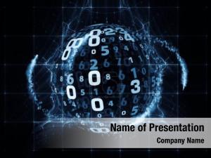 Sphere Of Numbers PowerPoint Template