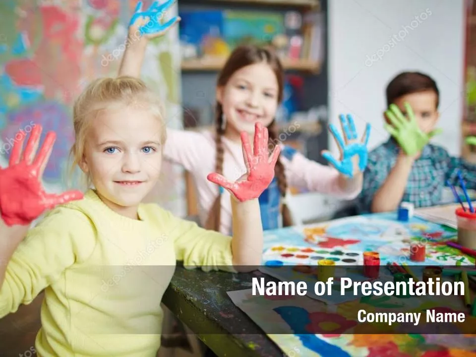 Little Pupils In Kindergarten