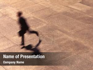 Rushing Man PowerPoint Template
