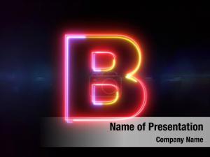 B Letter PowerPoint Template