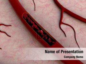 Red Blood Cells In A Blood Vessels