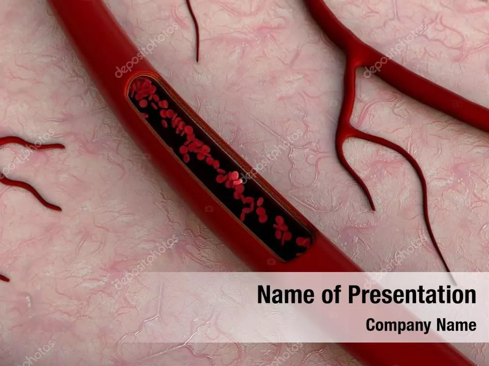 Red Blood Cells In A Blood Vessels