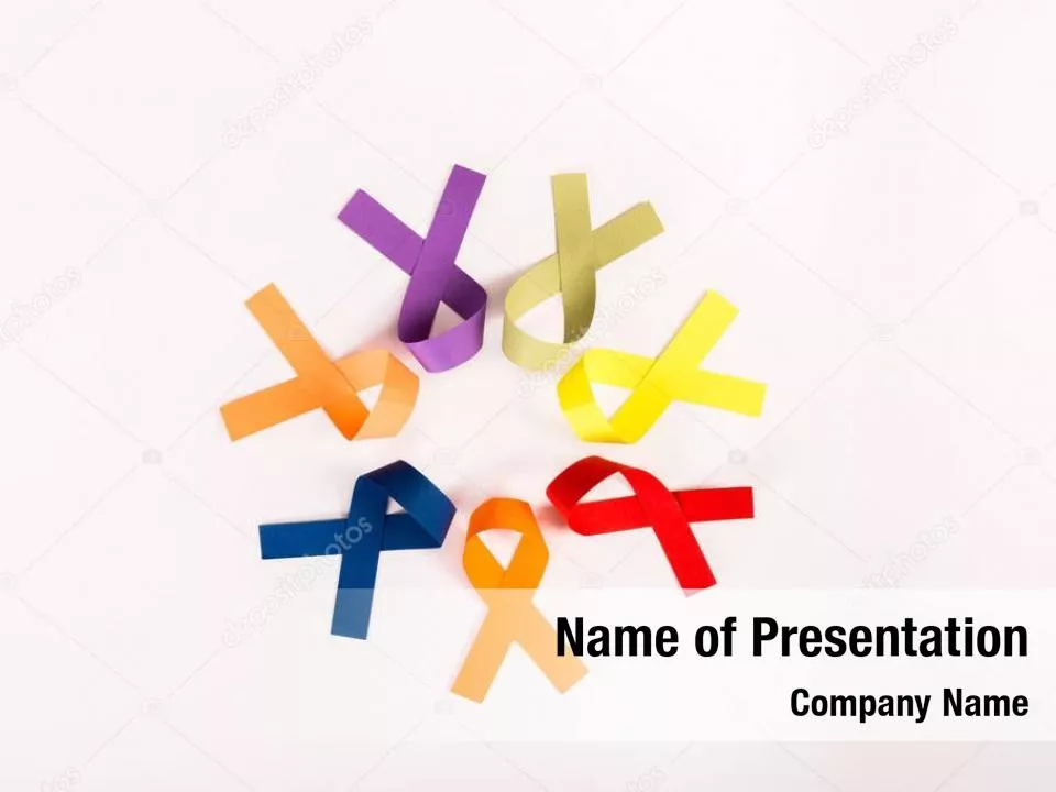 Color Ribbons on White