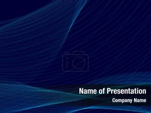 Dark Blue Wave PowerPoint Template
