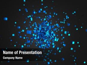 Flying Cubes PowerPoint Template