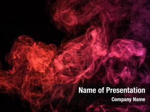 Abstract Red Swirl PowerPoint Template