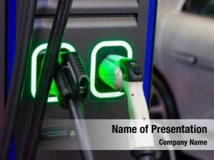 Electric Car Charging Station PowerPoint Template