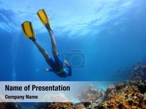 Diving Under The Sea PowerPoint Template