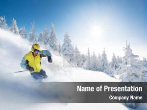 Mountain Skiing PowerPoint Template