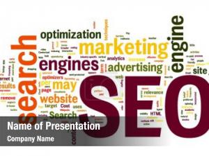 SEO Word Cloud PowerPoint Template