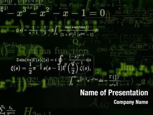 Mathematics Formulas PowerPoint Template