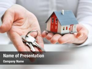 Agent real estate house model PowerPoint Template