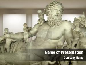 Gallery, zeus, empty room greek PowerPoint Template