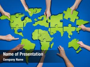 Puzzle of World PowerPoint Template