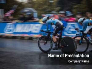 Cycle Track Racing PowerPoint Template