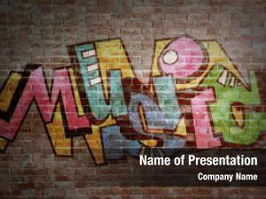 Graffiti On The Wall PowerPoint Template