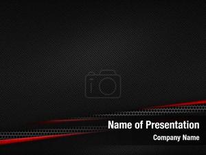 Red and Gray Wave PowerPoint Template