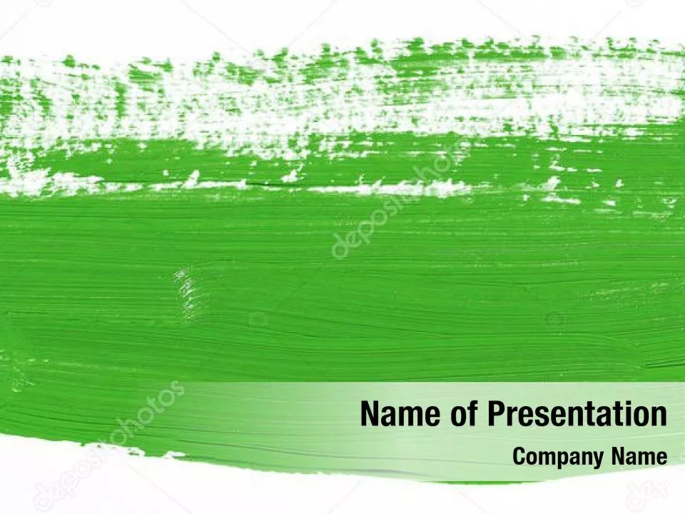 Green Paint Background