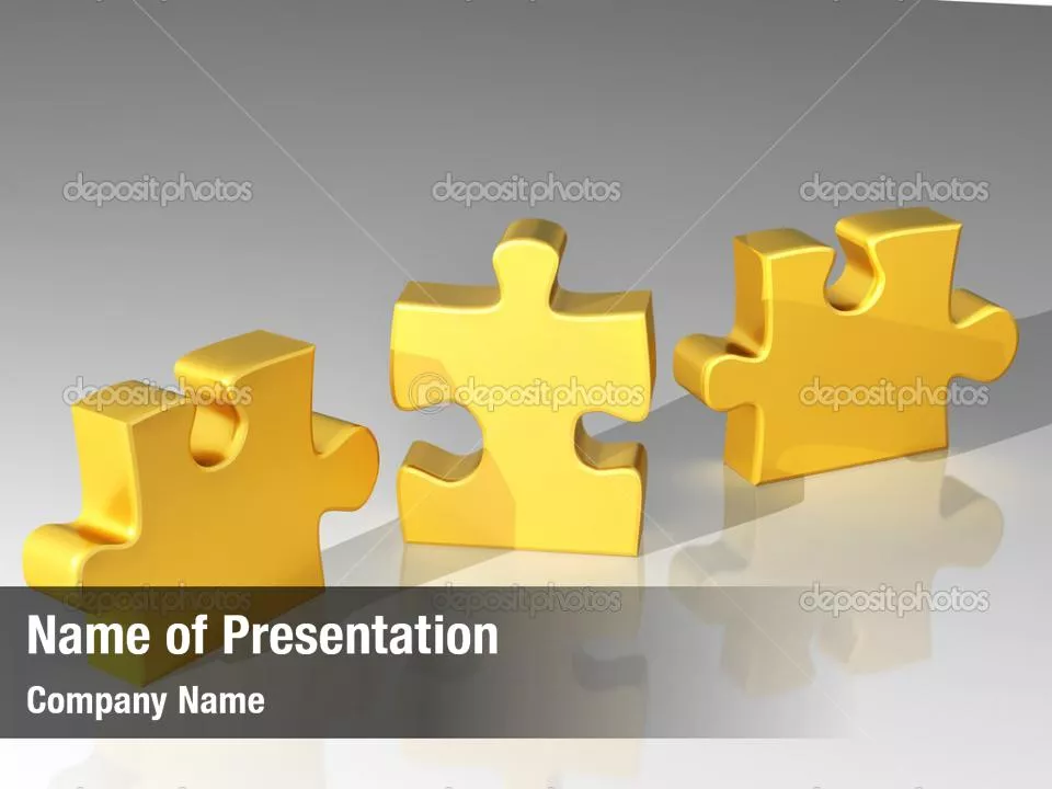 Golden Parts Of Puzzle