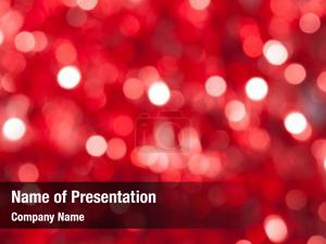 Red Blur PowerPoint Template