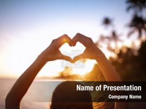 Woman in Love Free PowerPoint Template