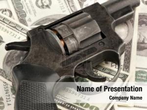 Money and Guns PowerPoint Template