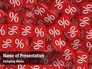 Percent Cubes PowerPoint Template