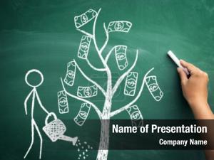 Money Tree Growing PowerPoint Template