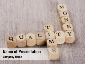 Time is Money In Cubes PowerPoint Template