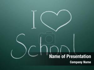 I Love School PowerPoint Template