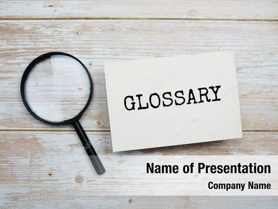 Glossary