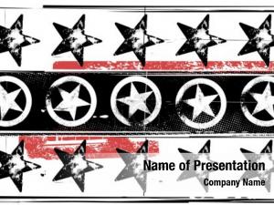 Grunge Stars PowerPoint Template