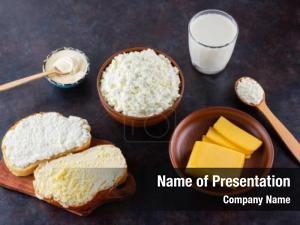 Hard Cheese And Milk PowerPoint Template