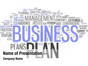 Business Targets Word Cloud PowerPoint Template