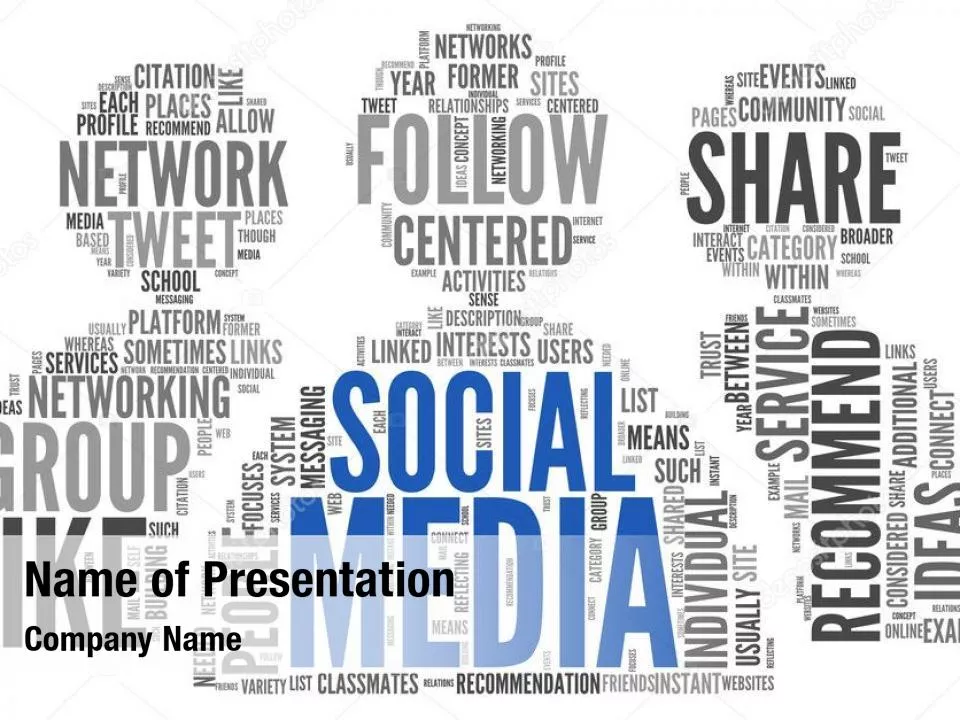Social Media Wordcloud Concept
