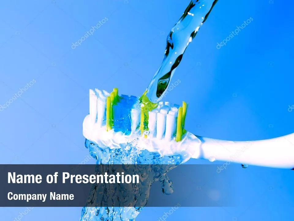 Toothbrush PowerPoint Template - Toothbrush Powerpoint Template