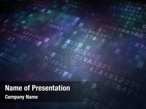 Binary Code Network Concept PowerPoint Template