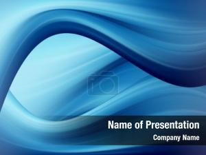 Blue Wave Background PowerPoint Template