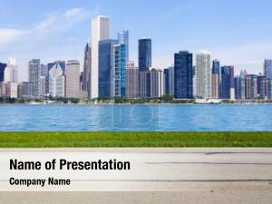 City Road Side View PowerPoint Template