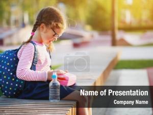 Schoolgirl PowerPoint Template